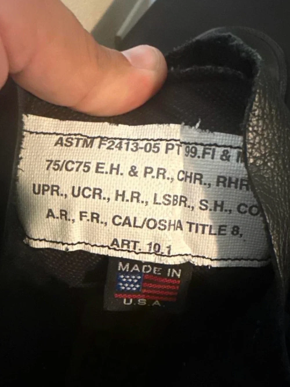 Fire station boots